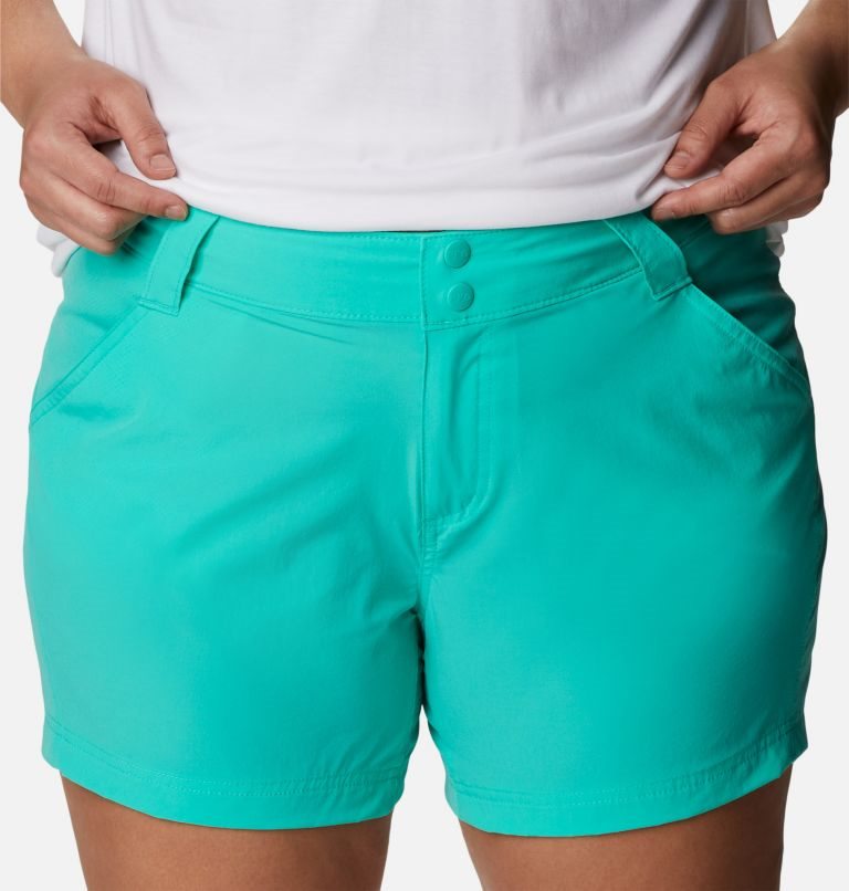 Women's Columbia PFG Coral Point III Shorts Turquoise | Plus Size CA-D641L